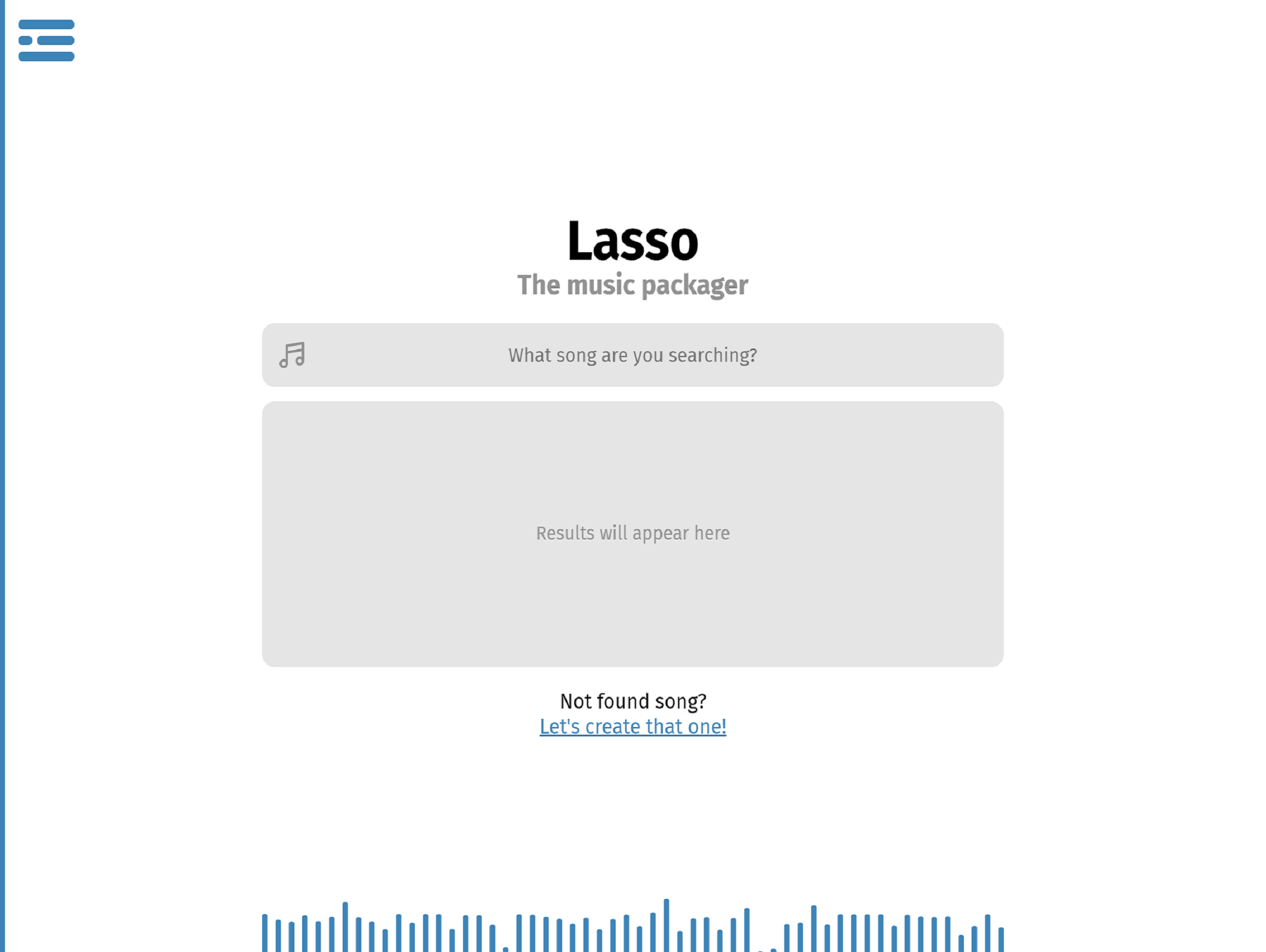 Screenshot of the Lasso packager project